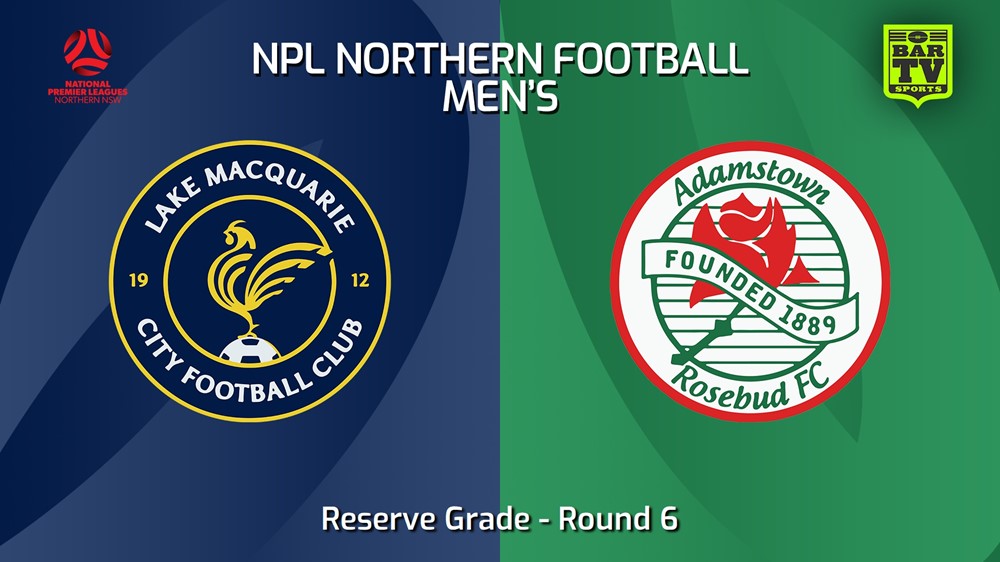 240501-video-NNSW NPLM Res Round 6 - Lake Macquarie City FC Res v Adamstown Rosebud FC Res Slate Image