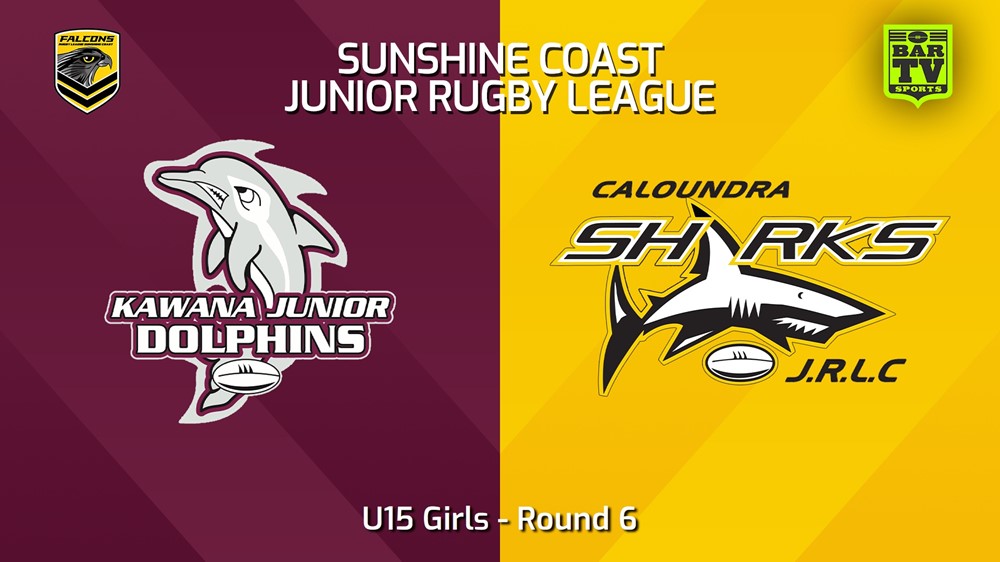 240503-video-Sunshine Coast Junior Rugby League Round 6 - U15 Girls - Kawana Dolphins JRL v Caloundra Sharks JRL Minigame Slate Image