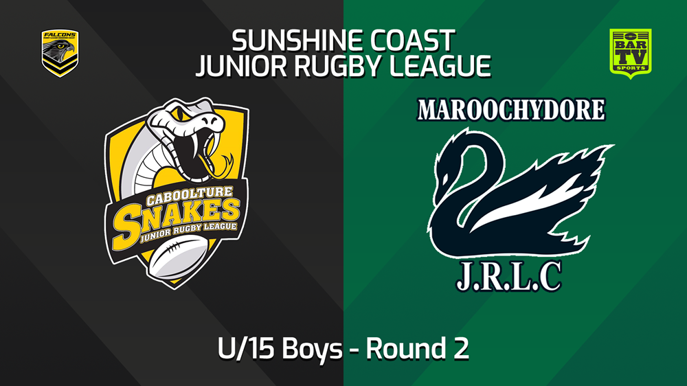240322-Sunshine Coast Junior Rugby League Round 2 - U15 Div 1 - Caboolture Snakes JRL v Maroochydore Swans JRL Slate Image