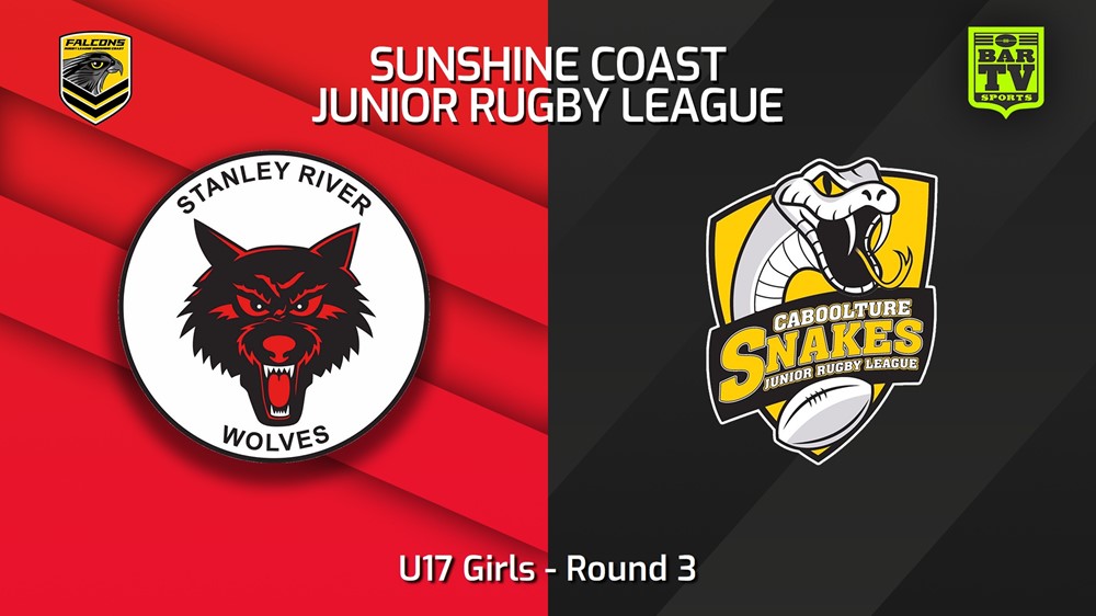 240419-video-Sunshine Coast Junior Rugby League Round 3 - U17 Girls - Stanley River/Beerwah JRL v Caboolture Snakes JRL Slate Image