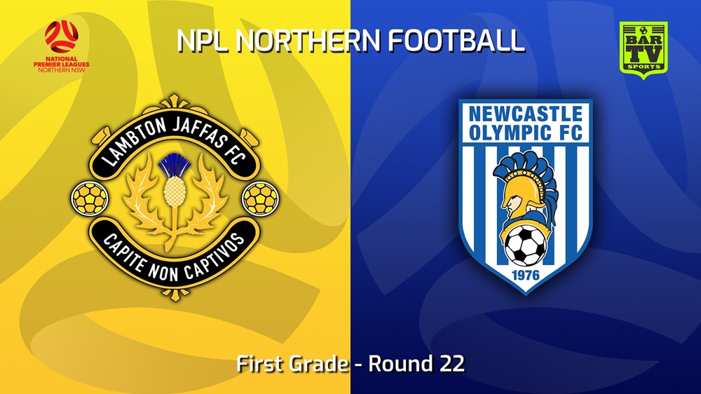230813-NNSW NPLM Round 22 - Lambton Jaffas FC v Newcastle Olympic Slate Image