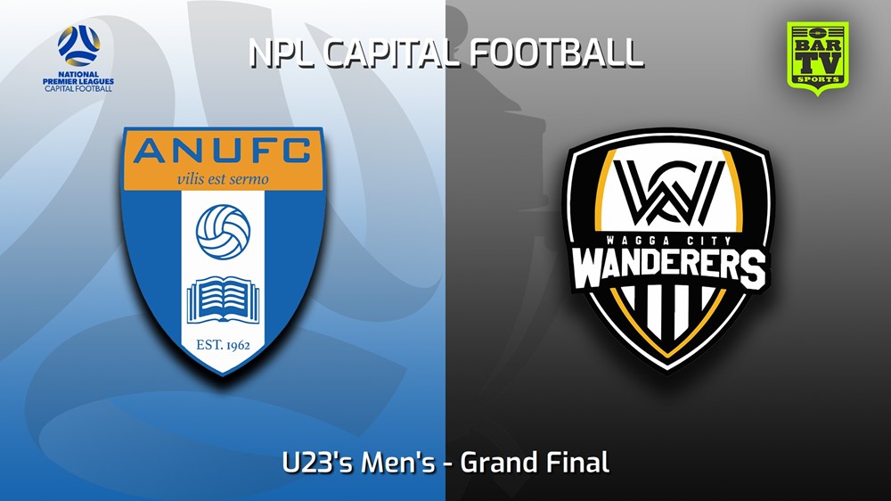 230924- Capital Premier League U23 Grand Final - ANU FC v Wagga City Wanderers Minigame Slate Image