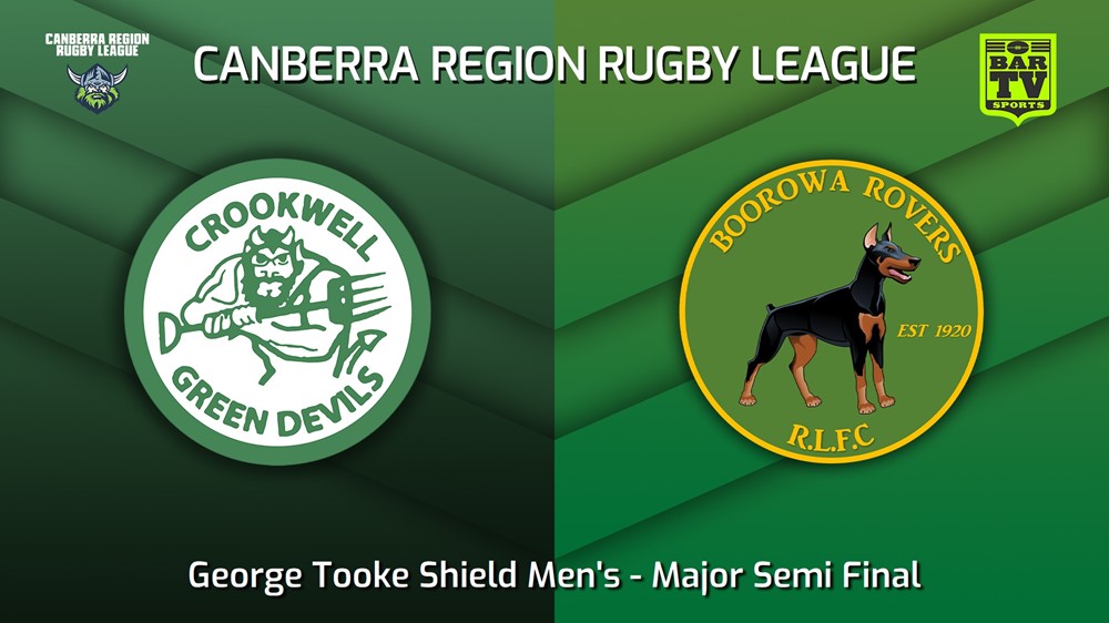 230826-Canberra Major Semi Final - George Tooke Shield Men's - Crookwell Green Devils v Boorowa Rovers Slate Image