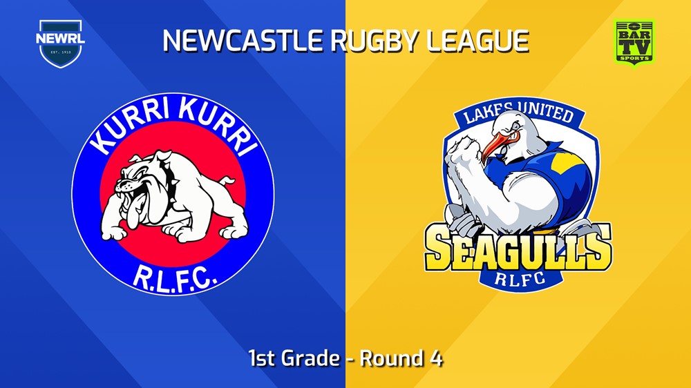 240504-video-Newcastle RL Round 4 - 1st Grade - Kurri Kurri Bulldogs v Lakes United Seagulls Slate Image