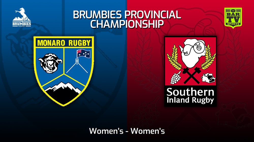 230610-Brumbies Prov Champs Women's - Women's - Monaro v Southern Inland Minigame Slate Image