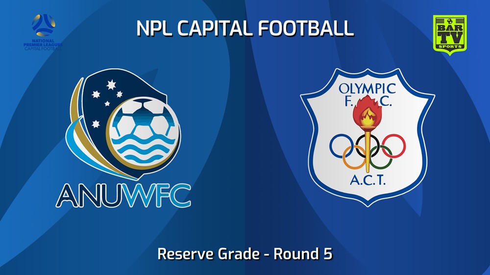 240505-video-NPL Women - Reserve Grade - Capital Football Round 5 - ANU WFC v Canberra Olympic FC W Slate Image