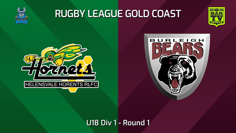 240421-video-Gold Coast Round 1 - U18 Div 1 - Helensvale Hornets v Burleigh Bears Slate Image