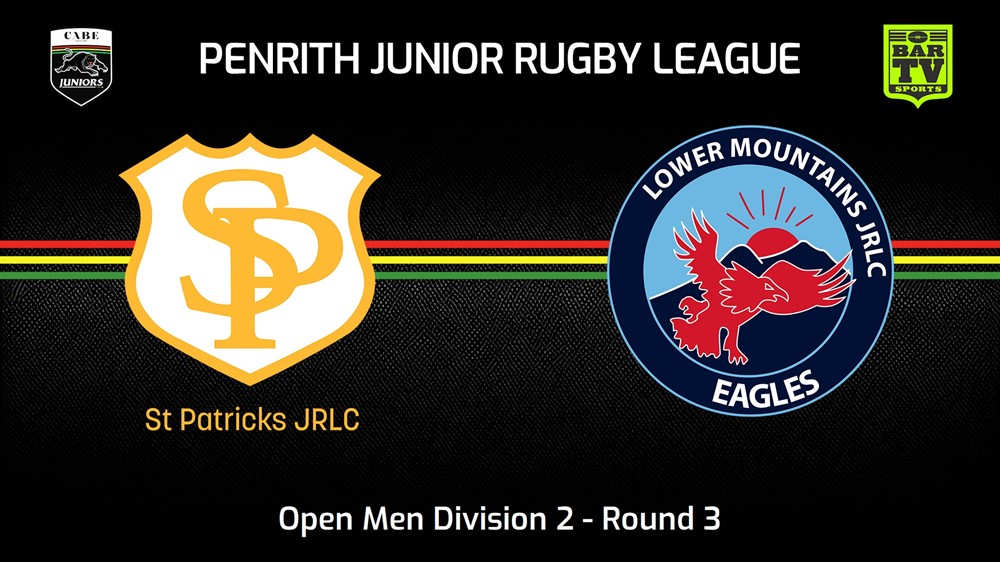240428-video-Penrith & District Junior Rugby League Round 3 - Open Men Division 2 - St Patricks v Lower Mountains Slate Image