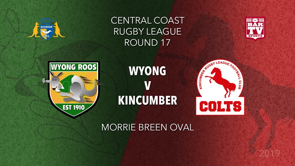 CCRL Round 17 - 1st Grade - Wyong Roos v Kincumber Colts Slate Image