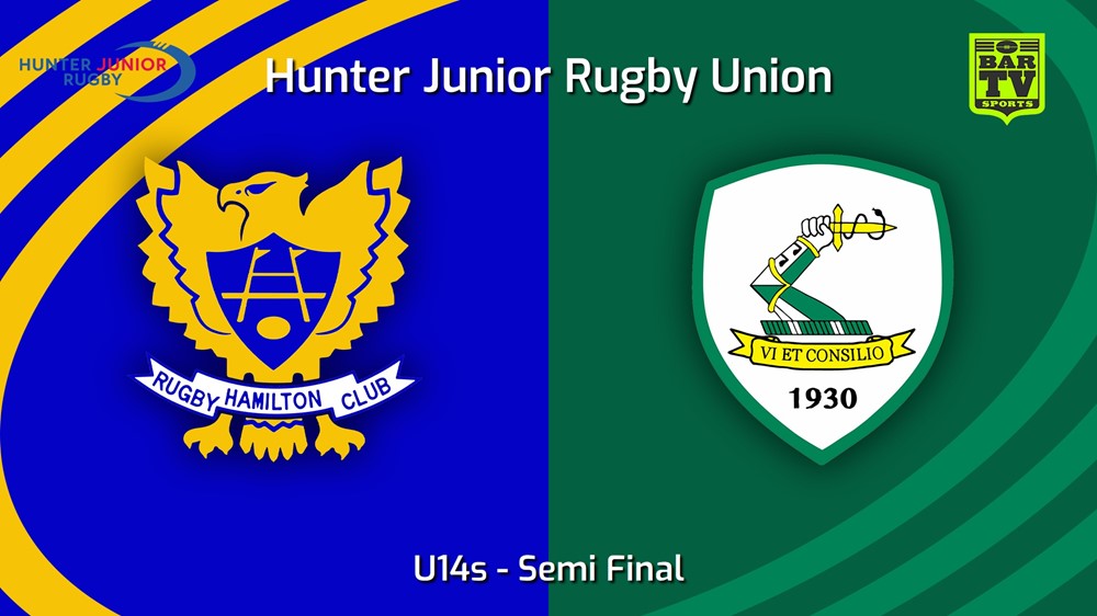 230826-Hunter Junior Rugby Union Semi Final - U14s - Hamilton Hawks v Merewether Carlton Minigame Slate Image