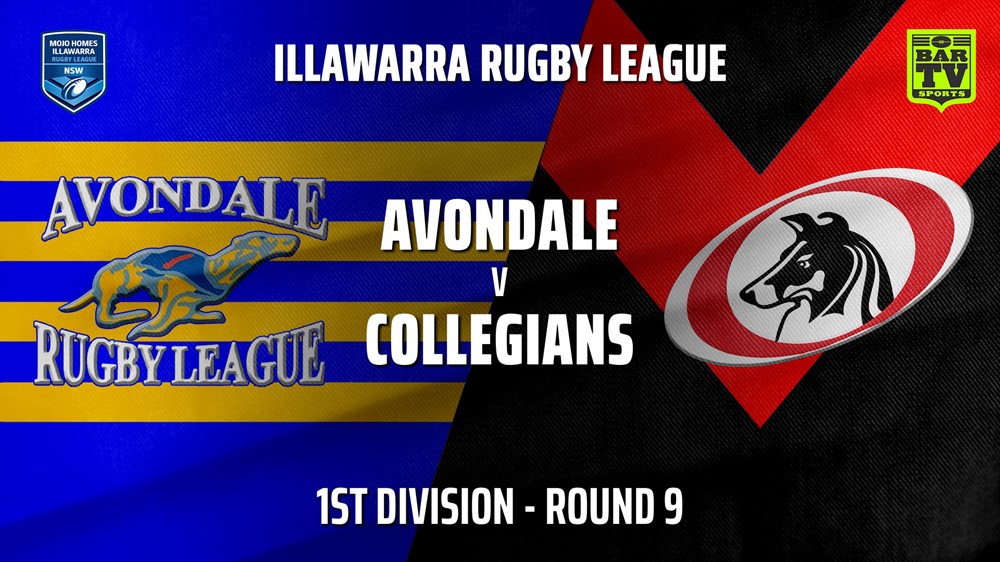 210619-Illawarra Round 9 - 1st Division - Avondale RLFC v Collegians Slate Image