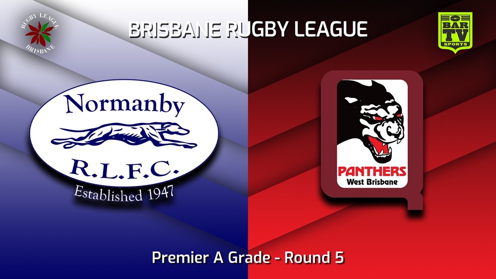 230422-BRL Round 5 - Premier A Grade - Normanby Hounds v West Brisbane Panthers Slate Image