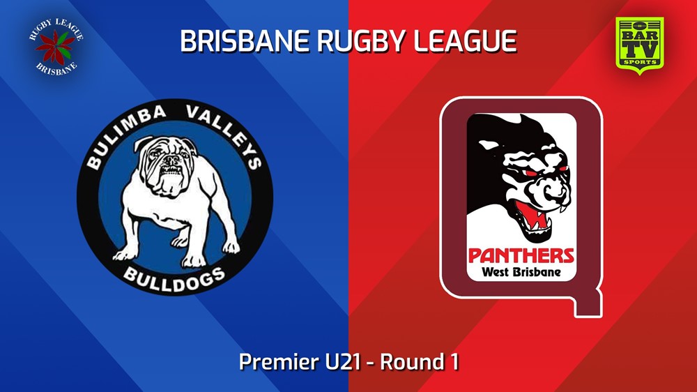 240406-BRL Round 1 - Premier U21 - Bulimba Valleys Bulldogs v West Brisbane Panthers Slate Image