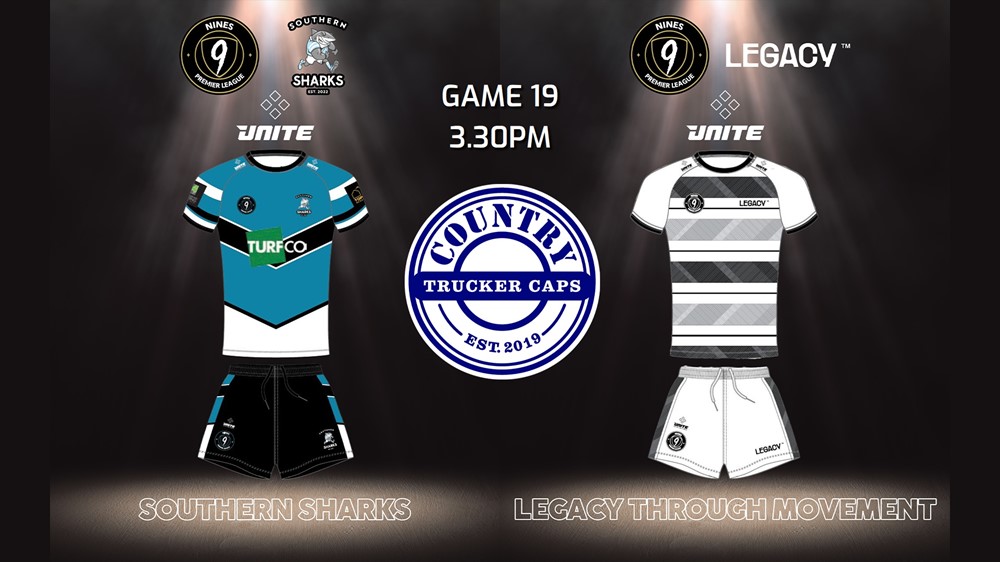 240126-Nines Premier League Game 19 - GxL Pool - Southern Sharks v Legacy Through Movement Minigame Slate Image