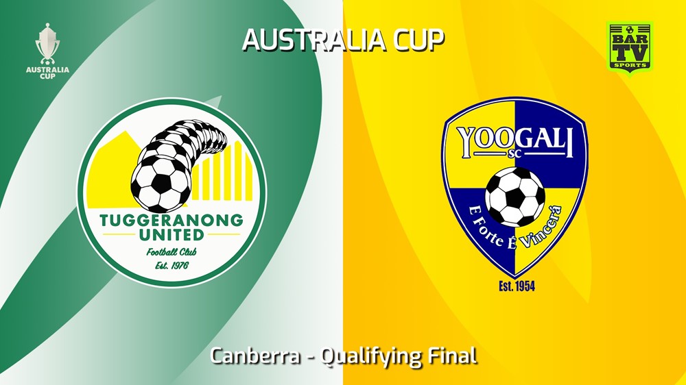 240508-video-Australia Cup Qualifying Canberra Qualifying Final - Tuggeranong United v Yoogali SC Slate Image