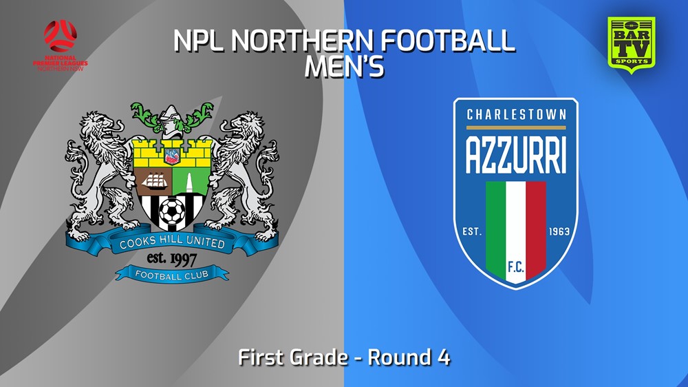 240316-NNSW NPLM Round 4 - Cooks Hill United FC v Charlestown Azzurri FC Slate Image