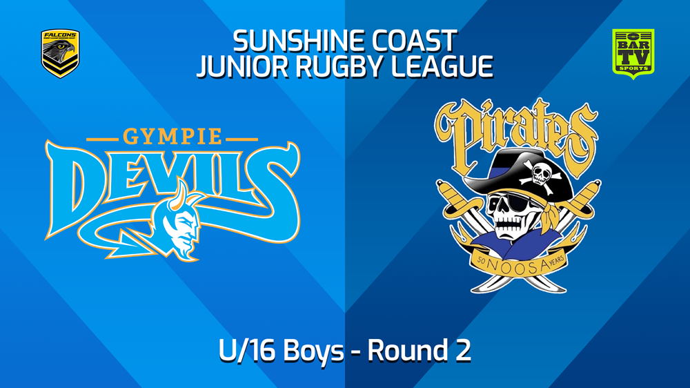 240322-Sunshine Coast Junior Rugby League Round 1 - U16 Boys - Gympie Devils JRL v Noosa Pirates JRL Slate Image