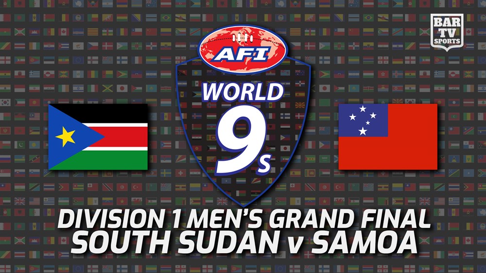 220219-Australian Football International Division 1 Final - World 9's - South Sudan v Samoa (1) Slate Image