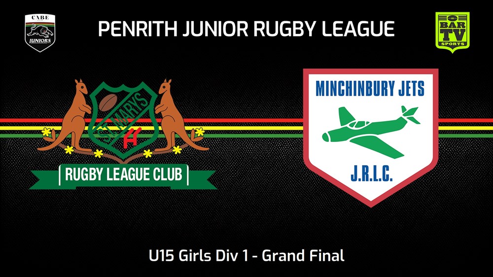 230826-Penrith & District Junior Rugby League Grand Final - U15 Girls Div 1 - St Marys v Minchinbury Slate Image