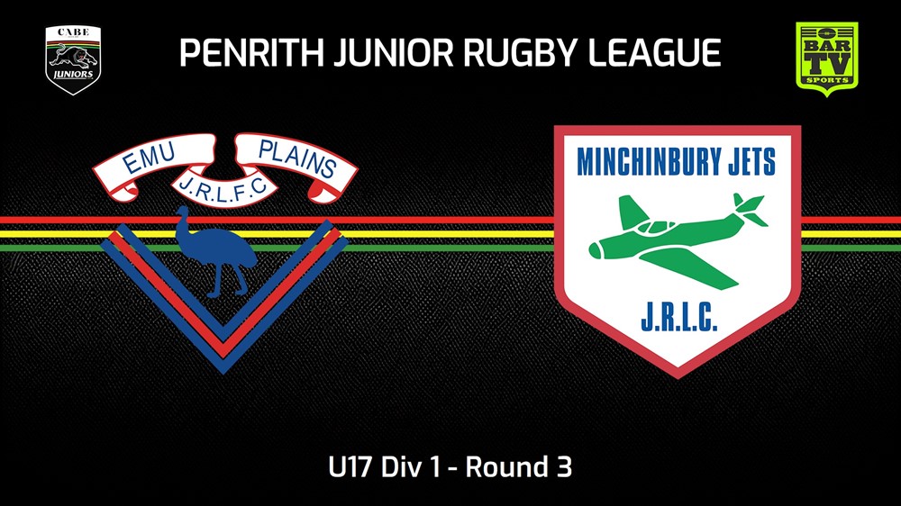 240428-video-Penrith & District Junior Rugby League Round 3 - U17 Div 1 - Emu Plains RLFC v Minchinbury Slate Image