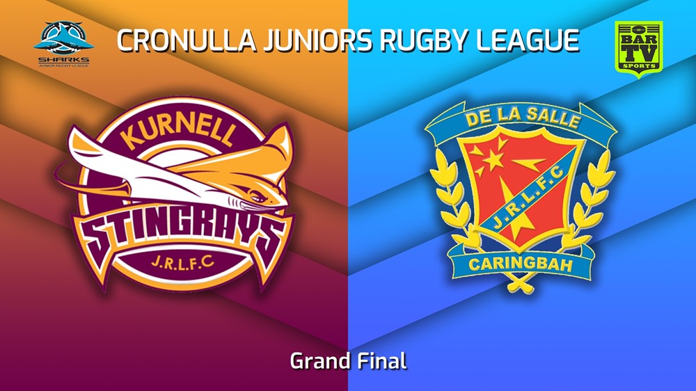 230827-Cronulla Juniors Grand Final - U9 Gold Blues Tag - Kurnell Stingrays v De La Salle Minigame Slate Image