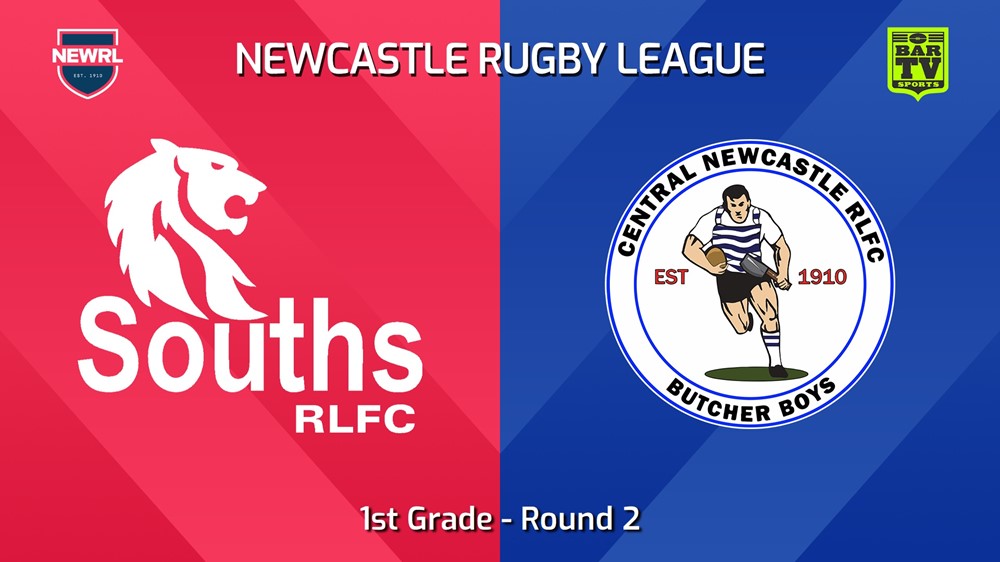 240428-video-Newcastle RL Round 2 - 1st Grade - South Newcastle Lions v Central Newcastle Butcher Boys Minigame Slate Image