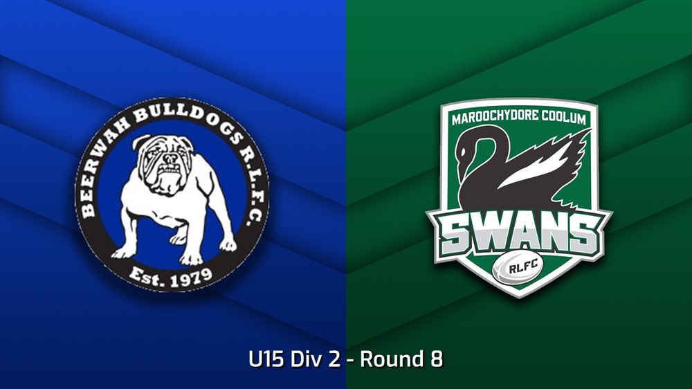 230526-Sunshine Coast Junior Rugby League Round 8 - U15 Div 2 - Beerwah Bulldogs v Maroochydore Swans Slate Image