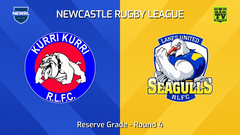 240504-video-Newcastle RL Round 4 - Reserve Grade - Kurri Kurri Bulldogs v Lakes United Seagulls Minigame Slate Image