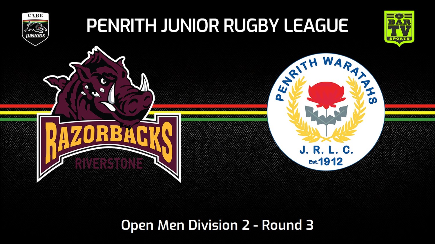 240428-video-Penrith & District Junior Rugby League Round 3 - Open Men Division 2 - Riverstone Razorbacks v Penrith Waratahs Slate Image