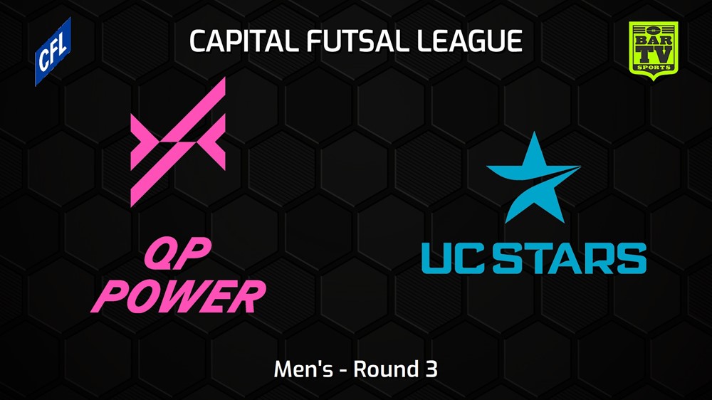 221112-Capital Football Futsal Round 3 - Men's - Queanbeyan-Palerang Power v UC Stars FC Slate Image