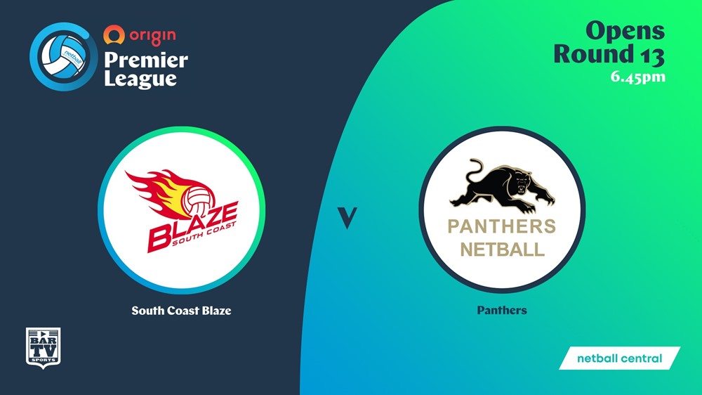 NSW Prem League Round 13 - Opens - South Coast Blaze v Panthers Minigame Slate Image