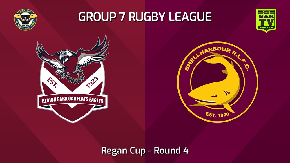 240428-video-South Coast Round 4 - Regan Cup - Albion Park Oak Flats Eagles v Shellharbour Sharks Slate Image