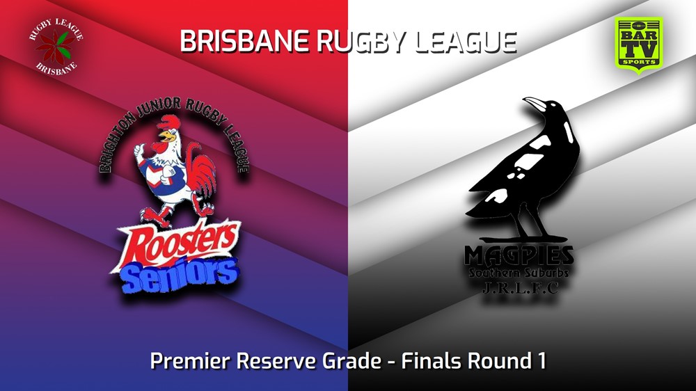 230819-BRL Finals Round 1 - Premier Reserve Grade - Brighton Roosters v Southern Suburbs Magpies Slate Image