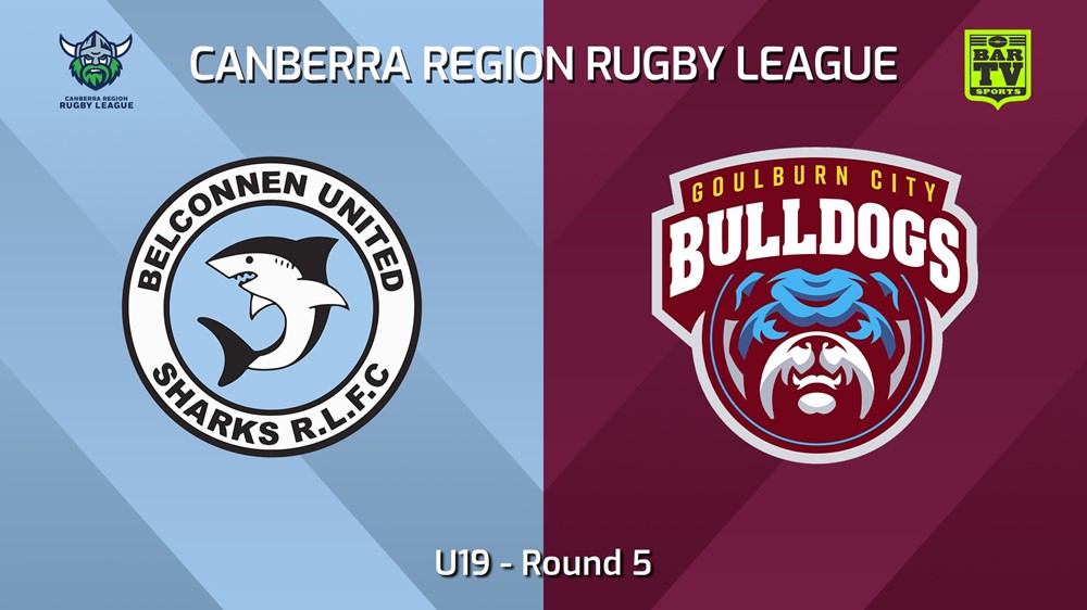 240504-video-Canberra Round 5 - U19 - Belconnen United Sharks v Goulburn City Bulldogs Minigame Slate Image