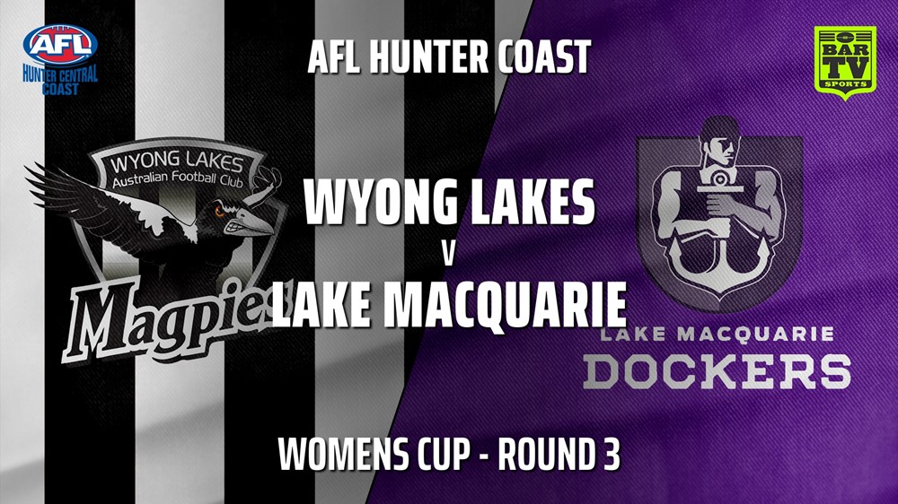 210422-AFL HCC Round 3 - Womens Cup - Wyong Lakes Magpies v Lake Macquarie Dockers Slate Image