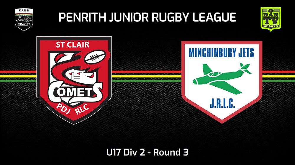 240428-video-Penrith & District Junior Rugby League Round 3 - U17 Div 2 - St Clair v Minchinbury Slate Image