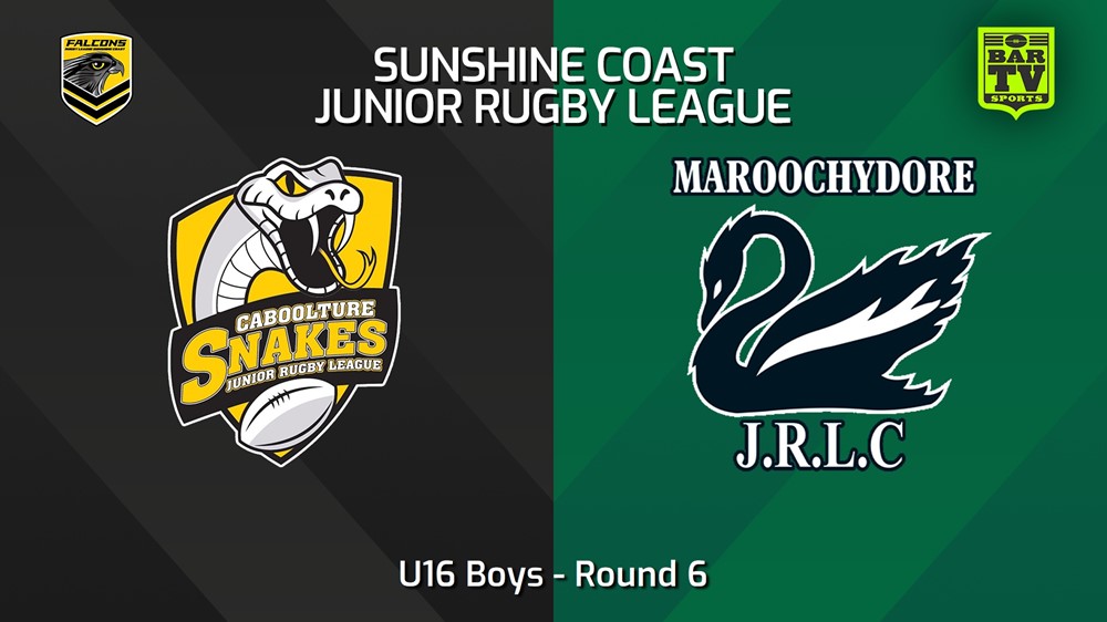 240503-video-Sunshine Coast Junior Rugby League Round 6 - U16 Boys - Caboolture Snakes JRL v Maroochydore Swans JRL Minigame Slate Image