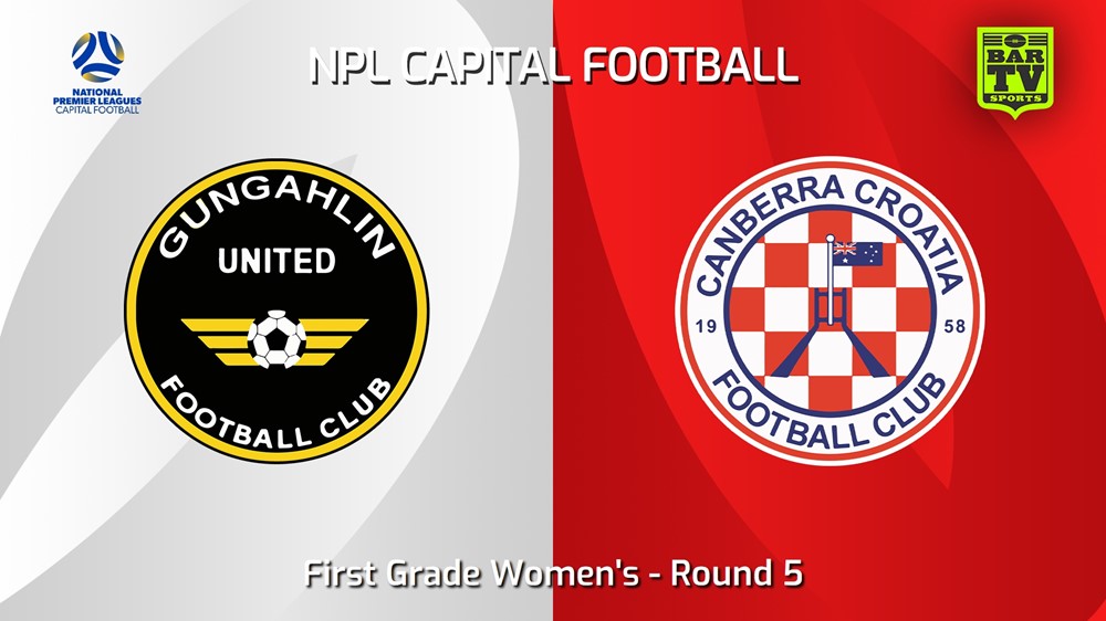 240505-video-Capital Womens Round 5 - Gungahlin United FC W v Canberra Croatia FC W Slate Image