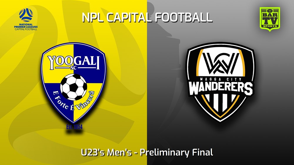 230916-Capital NPL U23 Preliminary Final - Yoogali SC v Wagga City Wanderers Minigame Slate Image