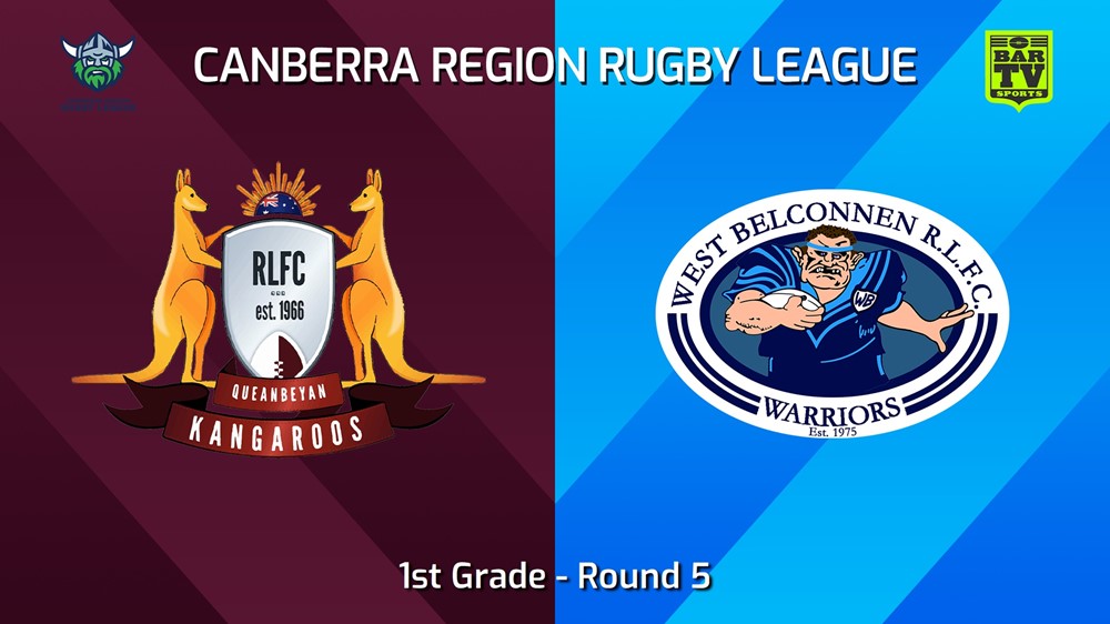 240504-video-Canberra Round 5 - 1st Grade - Queanbeyan Kangaroos v West Belconnen Warriors Minigame Slate Image
