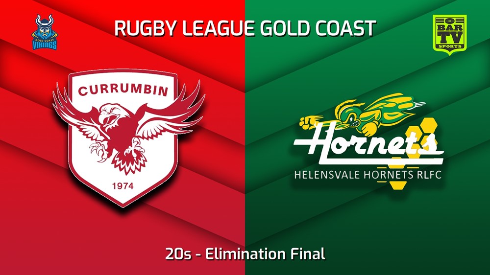 230826-Gold Coast Elimination Final - 20s - Currumbin Eagles v Helensvale Hornets Slate Image