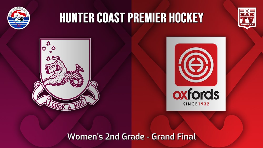 230916-Hunter Coast Premier Hockey Grand Final - Women's 2nd Grade - University Seapigs v Oxfords Slate Image