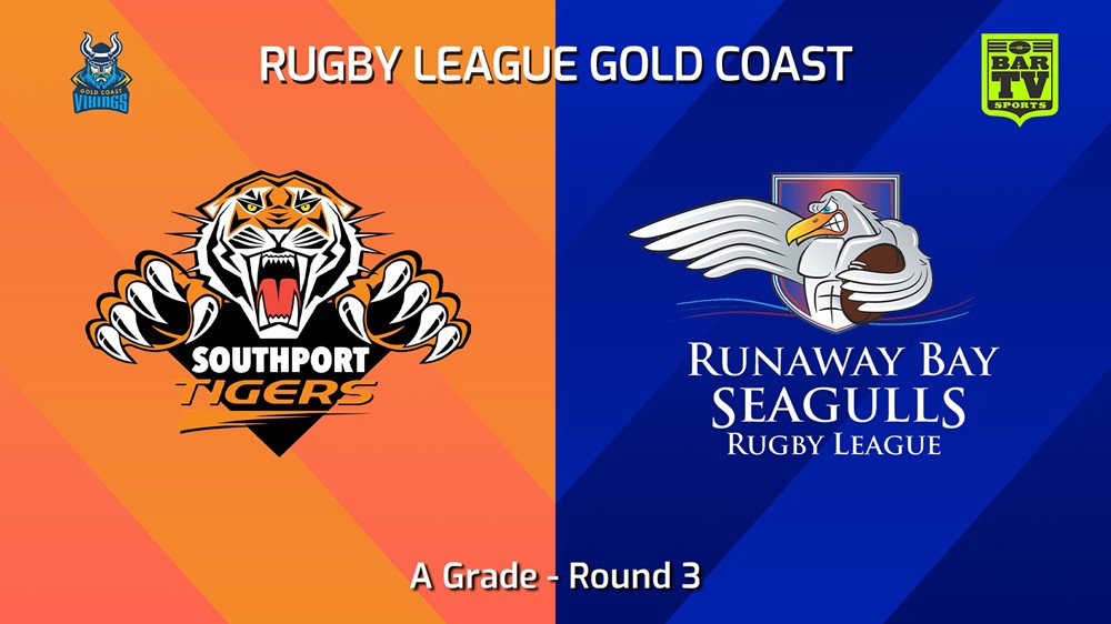 240505-video-Gold Coast Round 3 - A Grade - Southport Tigers v Runaway Bay Seagulls Minigame Slate Image