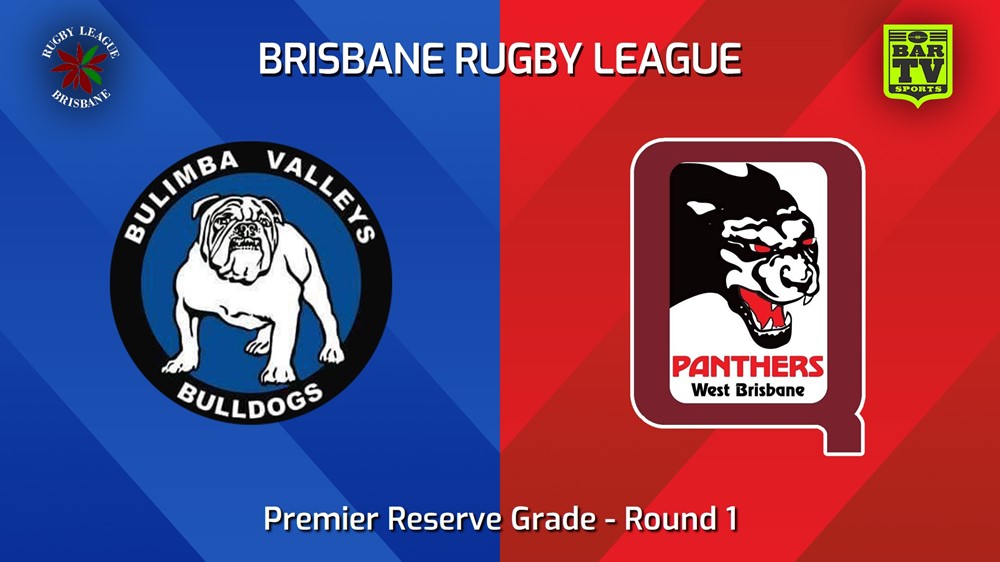 240406-BRL Round 1 - Premier Reserve Grade - Bulimba Valleys Bulldogs v West Brisbane Panthers Slate Image