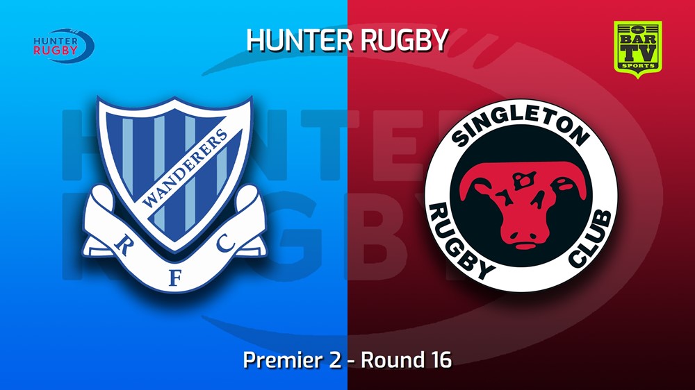 220813-Hunter Rugby Round 16 - Premier 2 - Wanderers v Singleton Bulls Slate Image