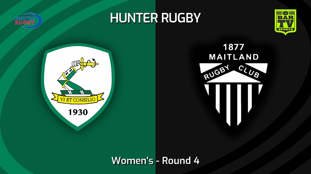 240504-video-Hunter Rugby Round 4 - Women's - Merewether Carlton v Maitland Slate Image