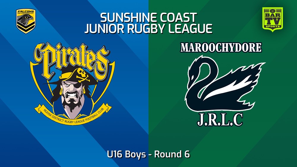 240503-video-Sunshine Coast Junior Rugby League Round 6 - U16 Boys - Noosa Pirates JRL v Maroochydore Swans JRL Minigame Slate Image