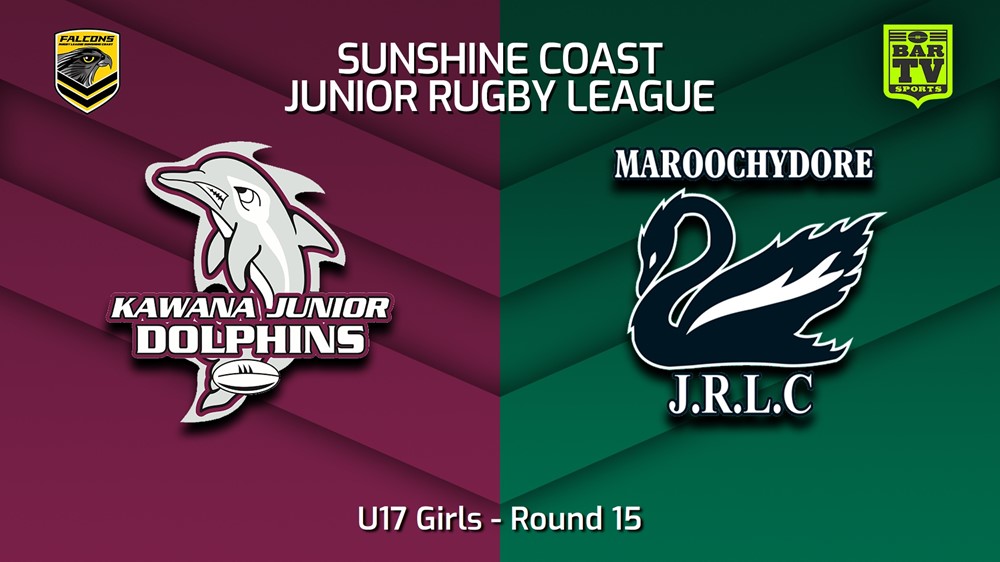 230804-Sunshine Coast Junior Rugby League Round 15 - U17 Girls - Kawana Dolphins JRL v Maroochydore Swans JRL Slate Image