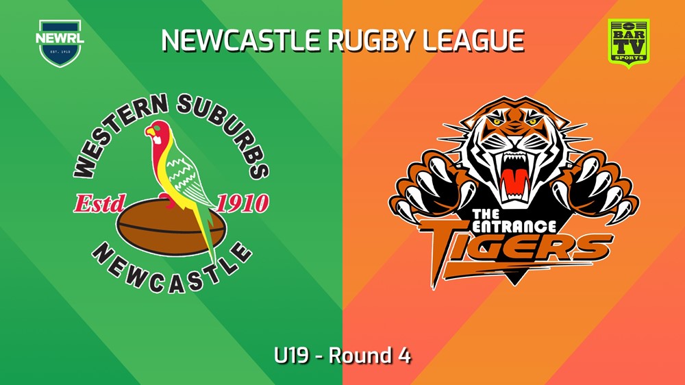 240504-video-Newcastle RL Round 4 - U19 - Western Suburbs Rosellas v The Entrance Tigers Slate Image
