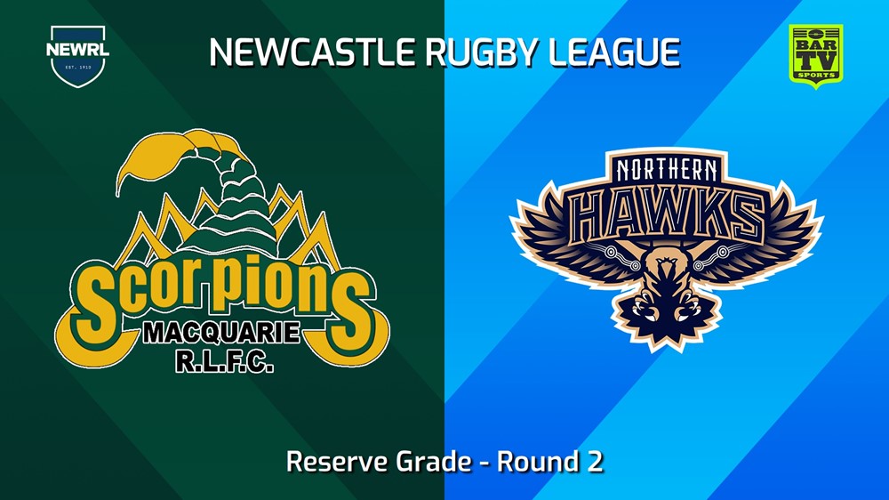 240428-video-Newcastle RL Round 2 - Reserve Grade - Macquarie Scorpions v Northern Hawks Slate Image